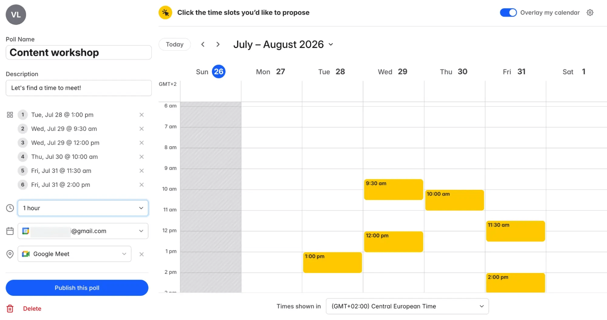 savvycal meeting polls