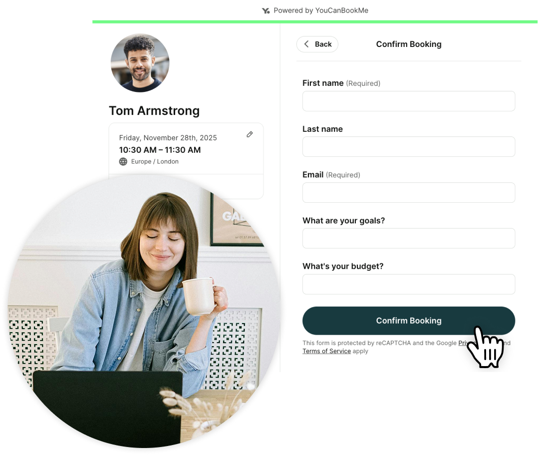 Booking forms - qualify leads