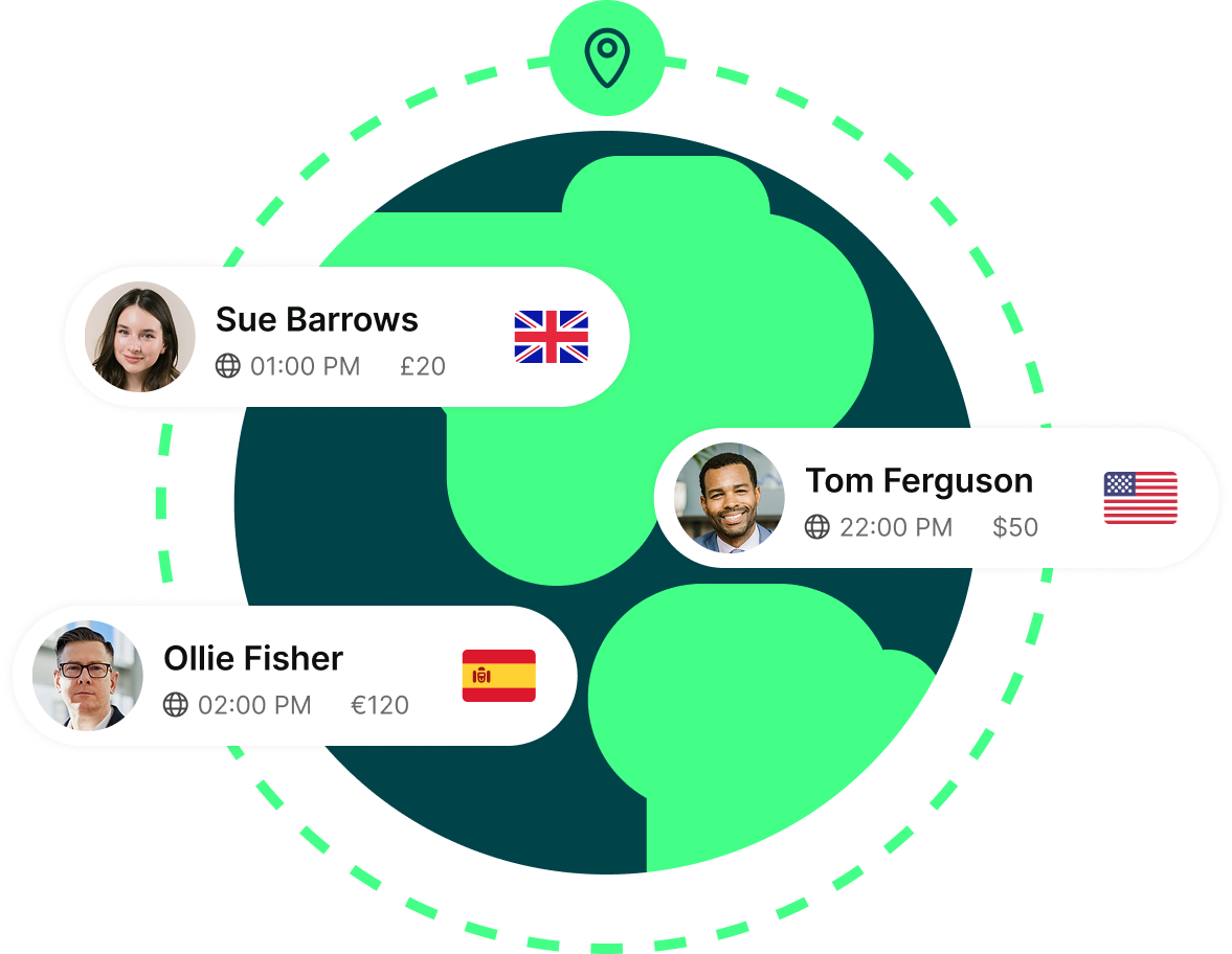 Set up global payments