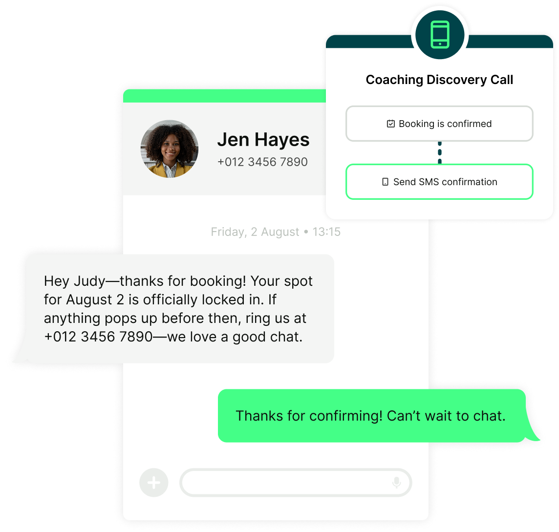 Feature page_ Customizable booking pages - Customize notifications