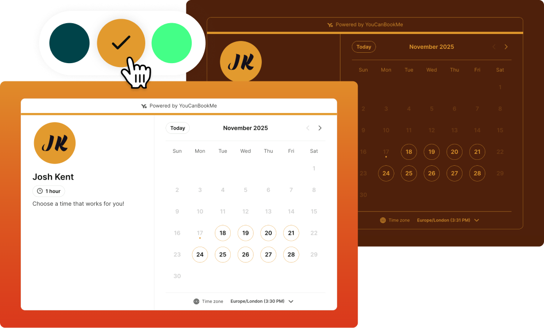 Customize your booking page branding