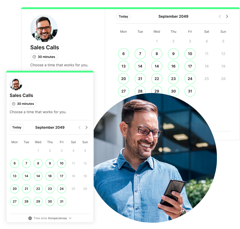 Feature page_ Customizable booking pages - Make booking easy on every device
