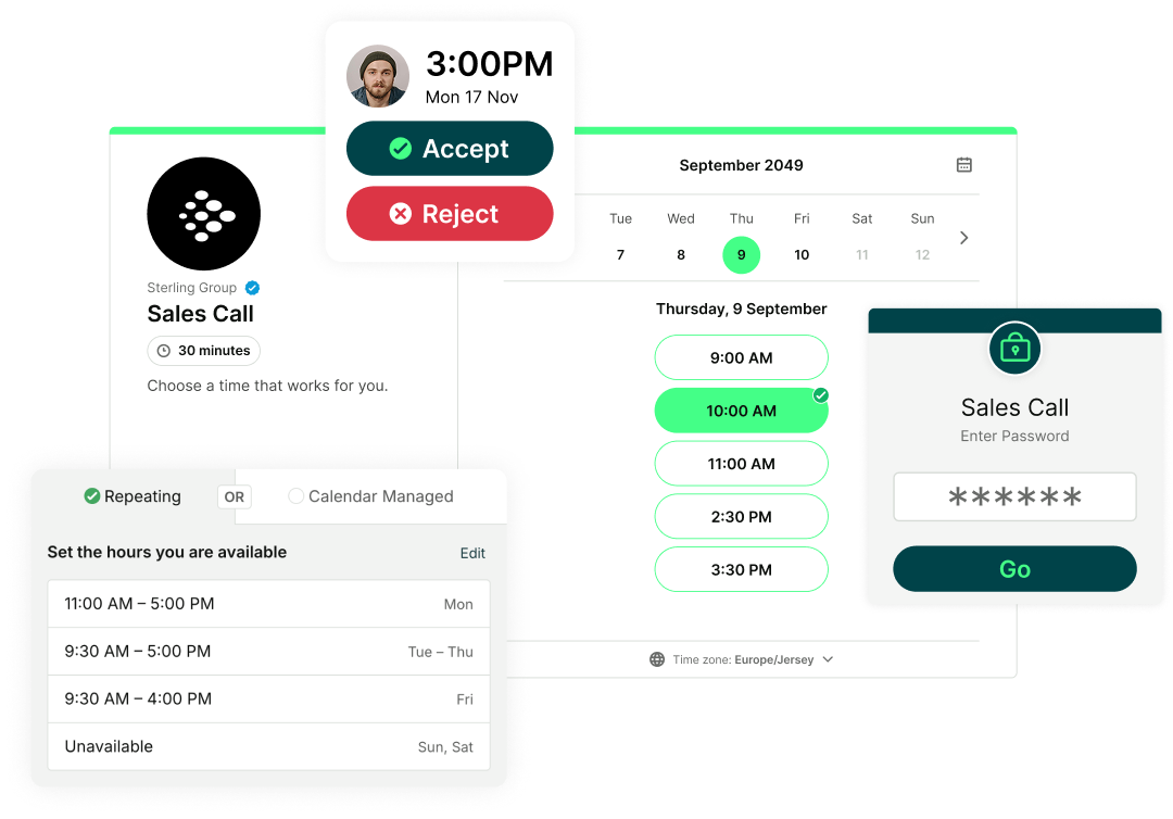 customize every aspect of your availability