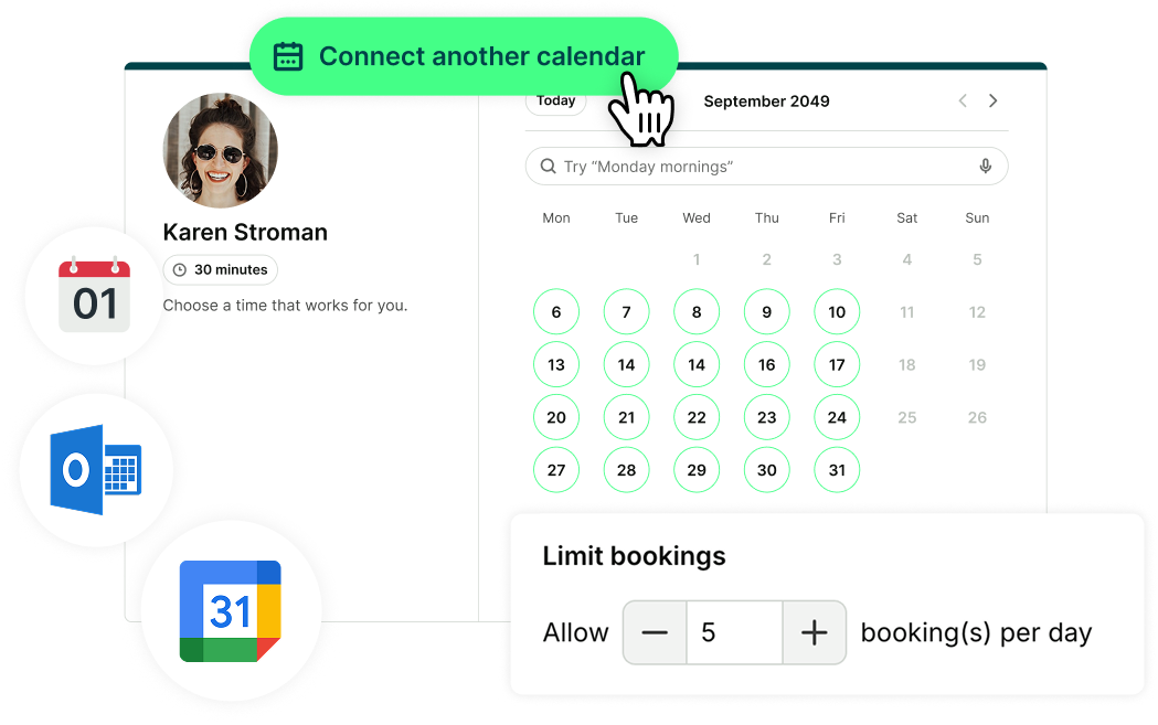 customize your booking page availability
