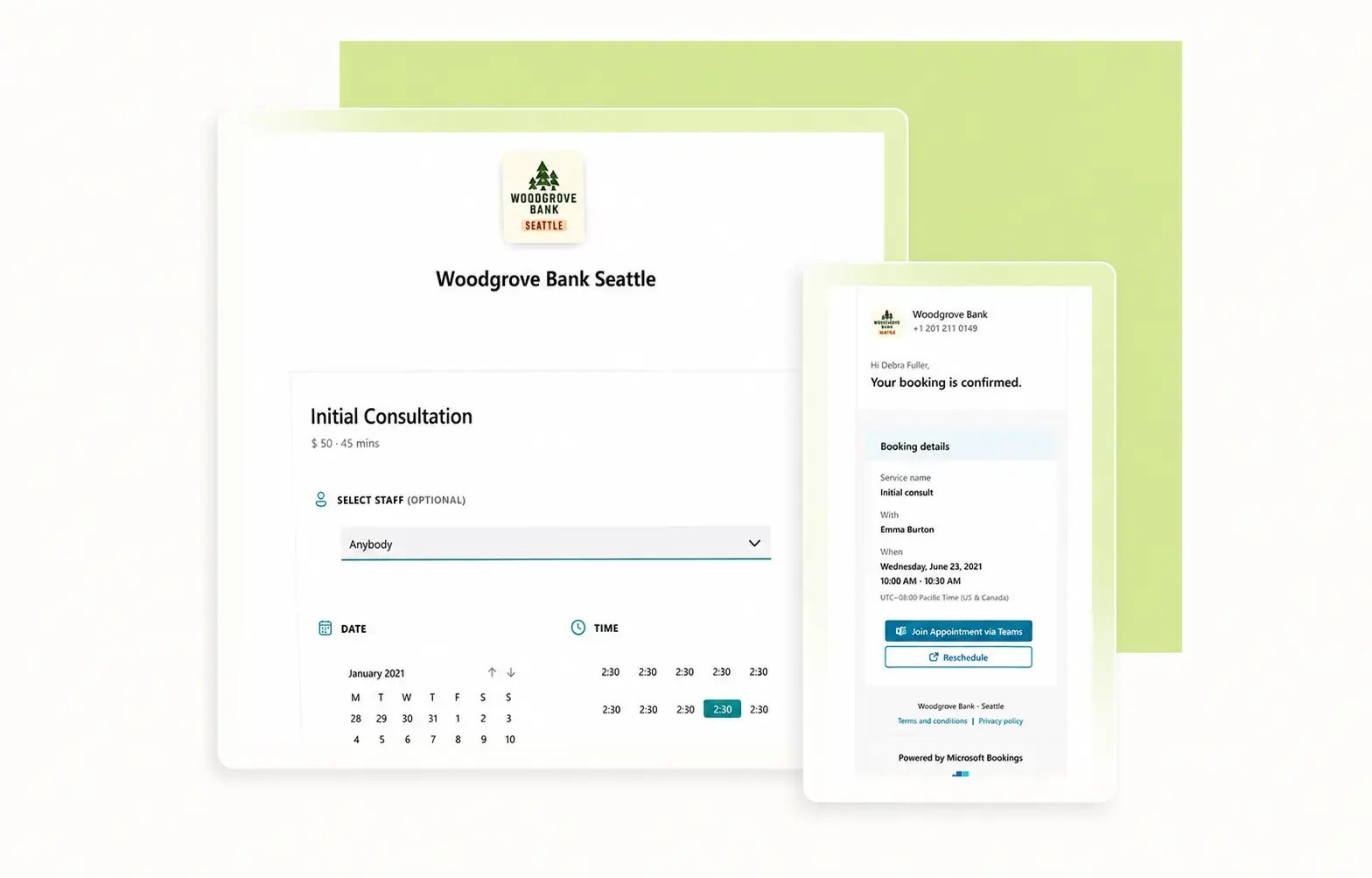 MS bookings product pic