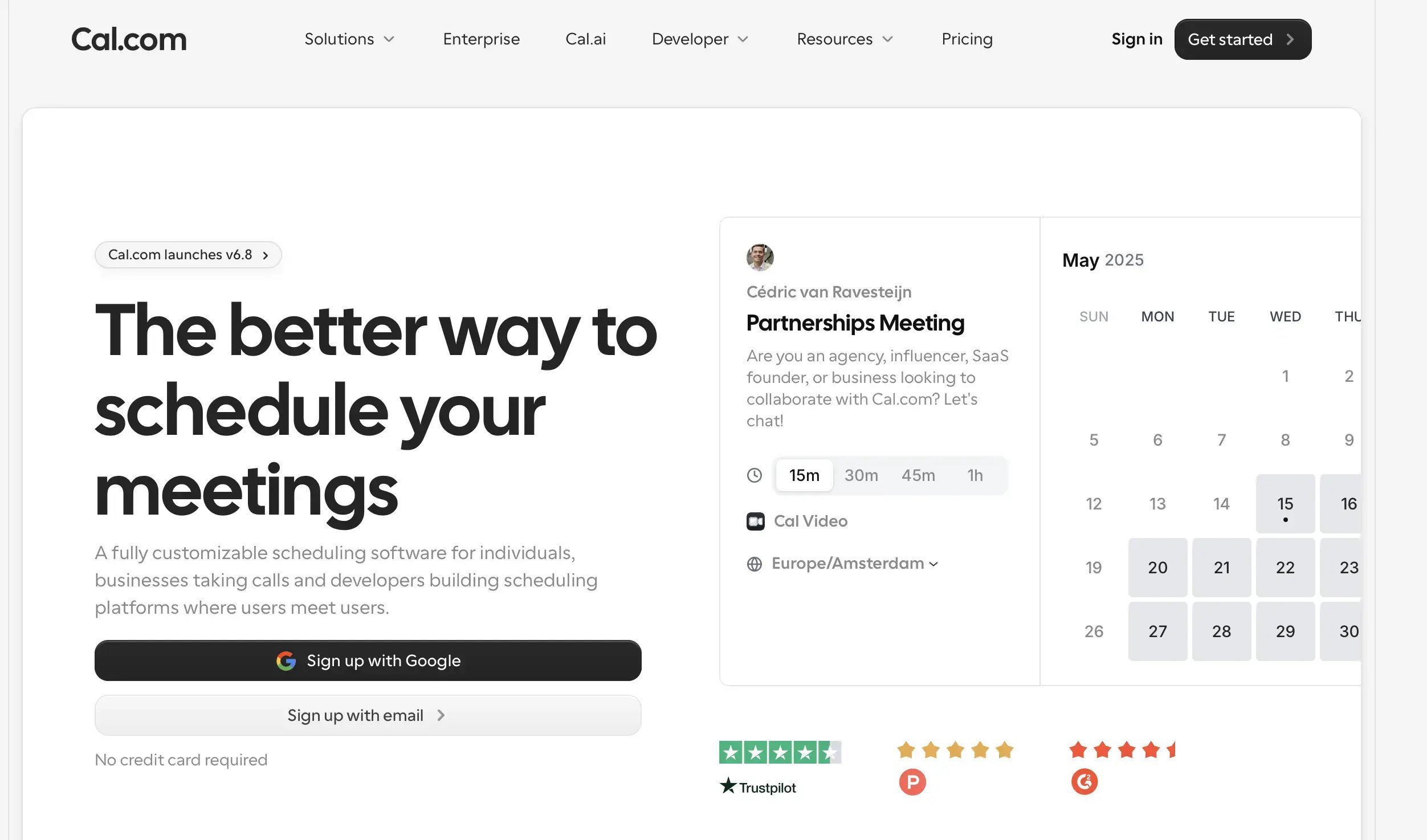 cal com - best API-first calendly alternative