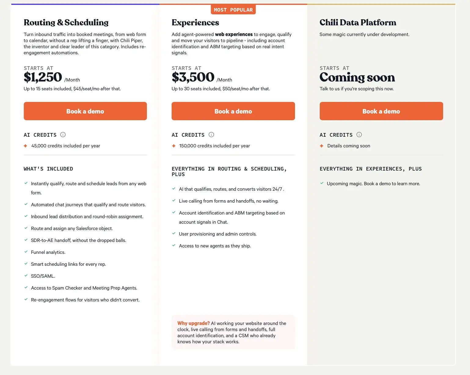 chili piper pricing