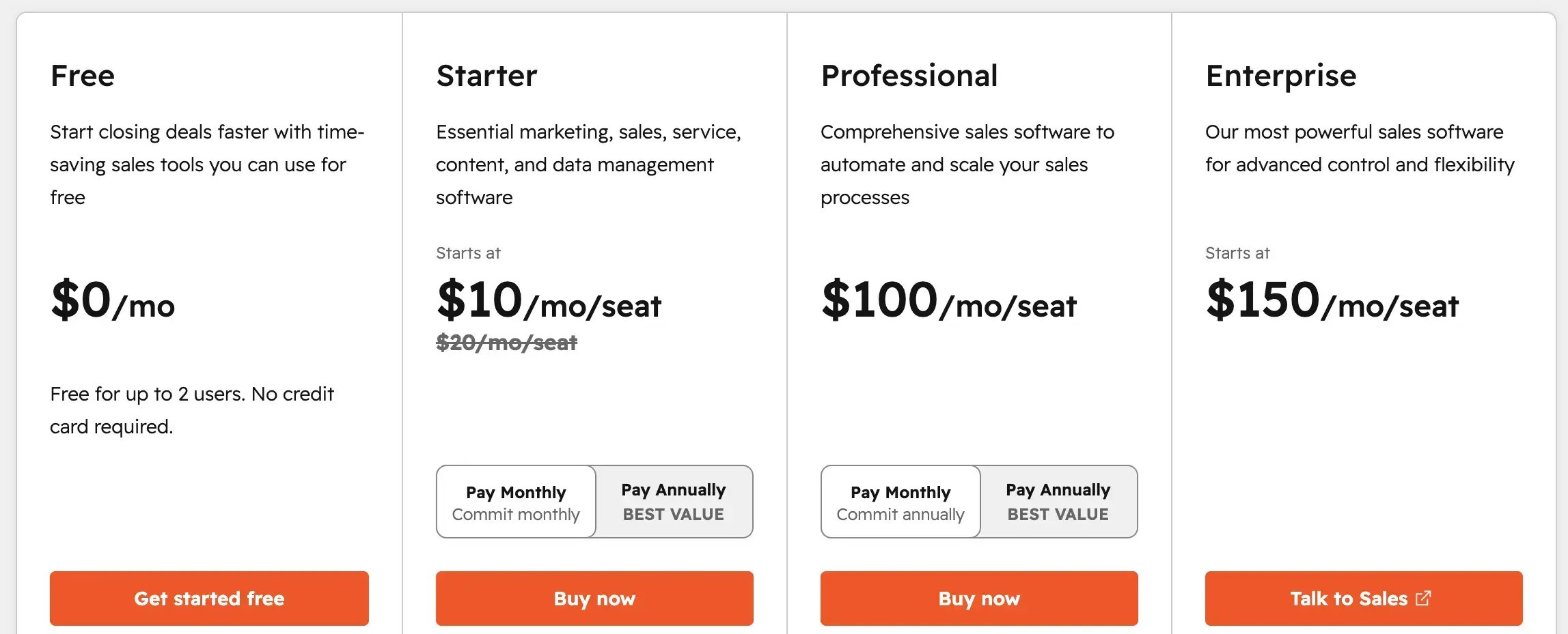 hubspot pricing