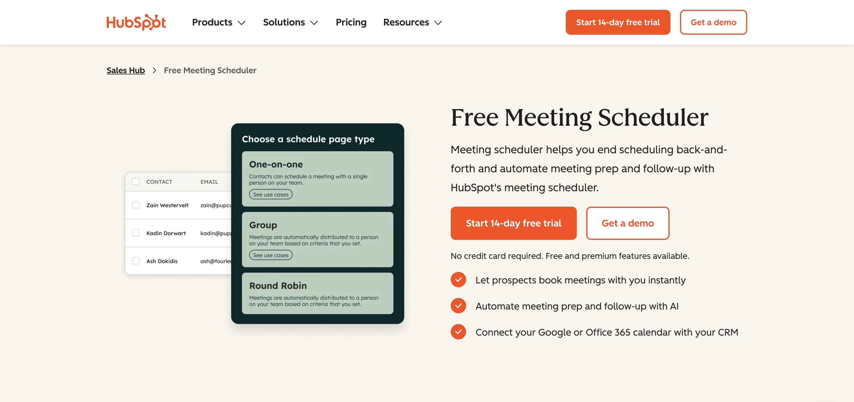 hubspot scheduler