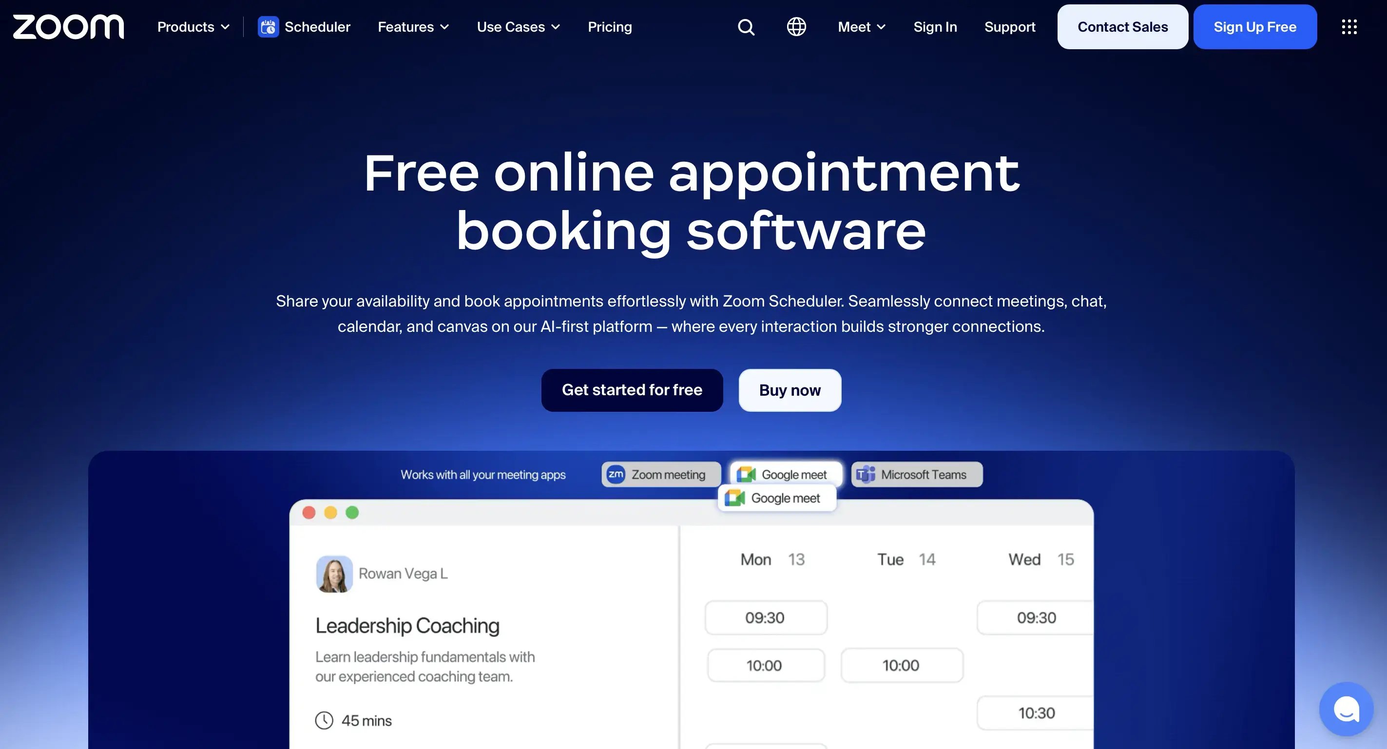 zoom scheduler - best calendly alternative for scheduling zoom meetings