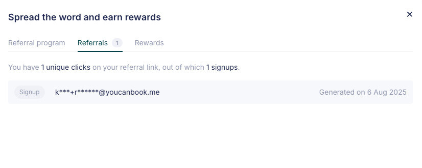 Refer and Earn with YouCanBookMe