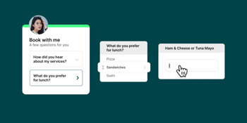 follow-up question flow on booking forms