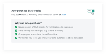 YouCanBookMe SMS credits