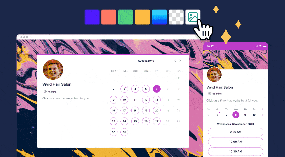 Background Image YouCanBookMe booking page