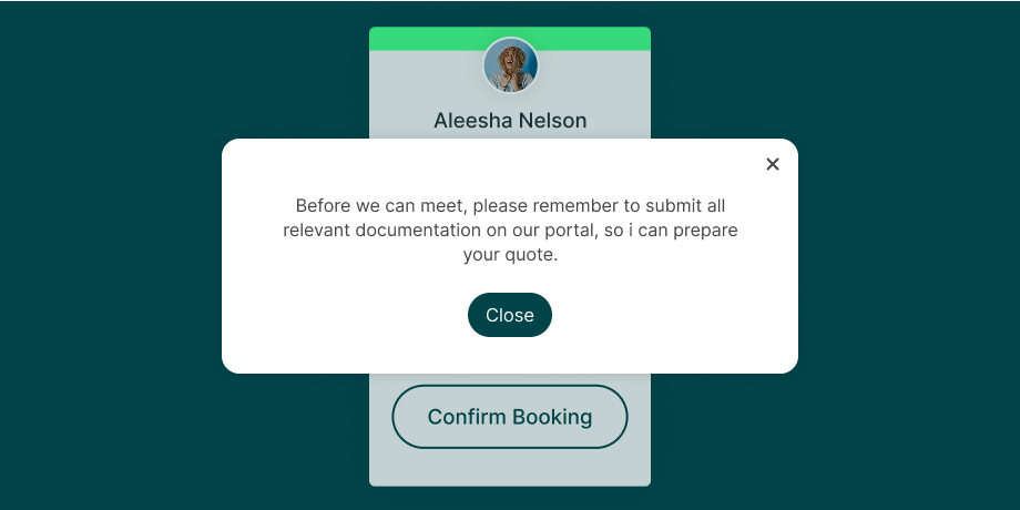 Blocking questions to only meet with qualified leads