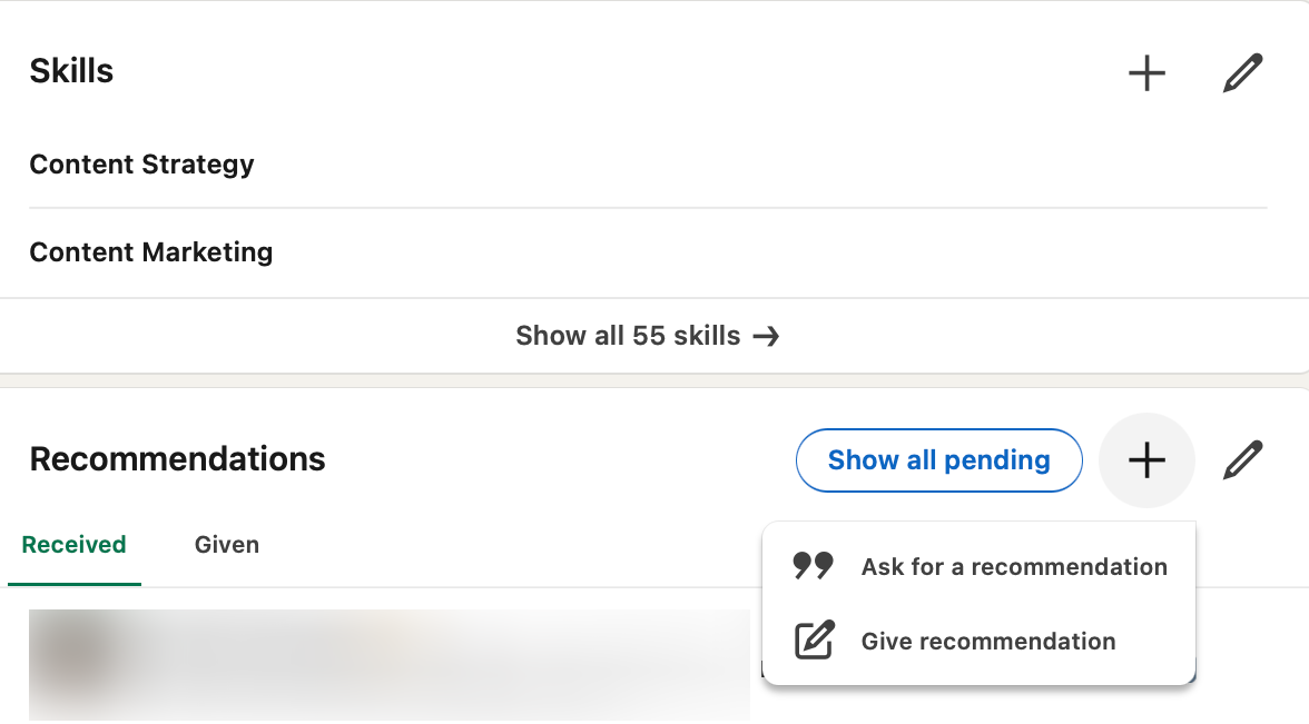 how to ask clients for reviews on LinkedIn