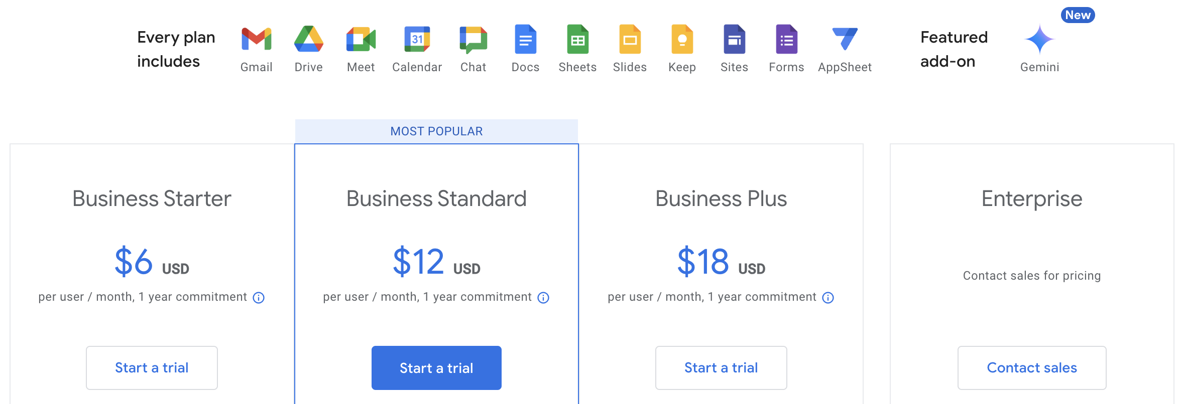 Google appointment scheduler plans and pricing