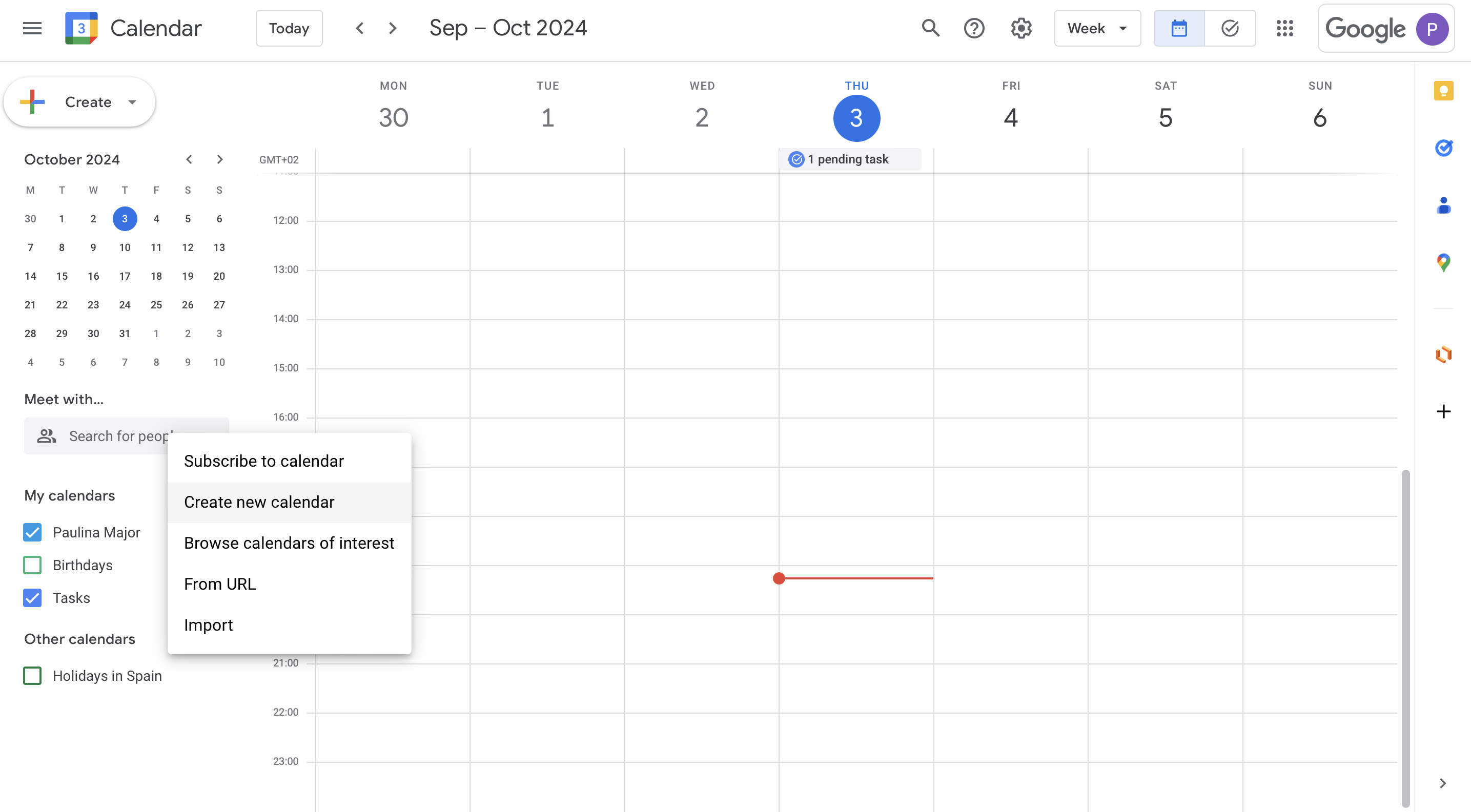 how to create a new google calendar