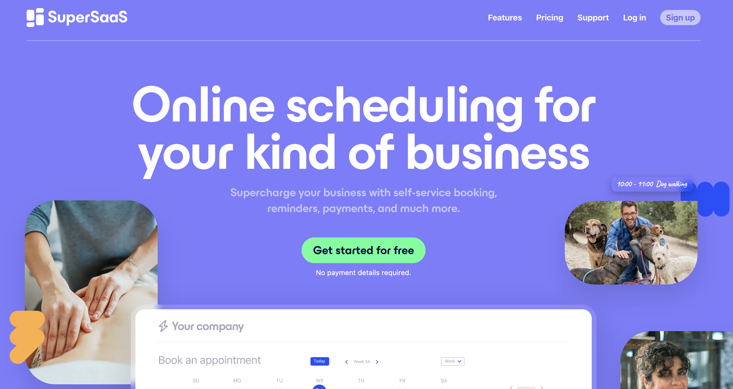 SuperSaas appointment scheduling app