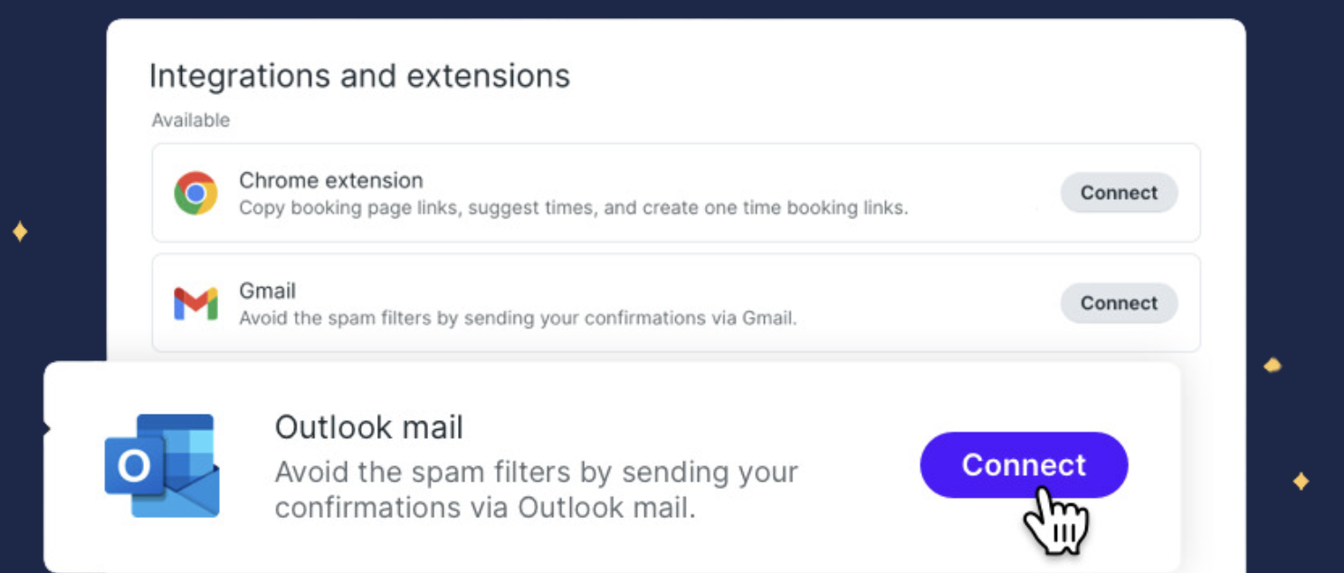 YouCanBookMe outlook mail integration