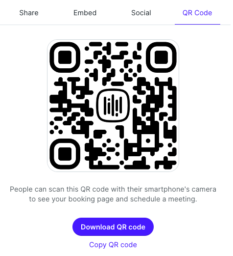 YouCanBookMe QR code