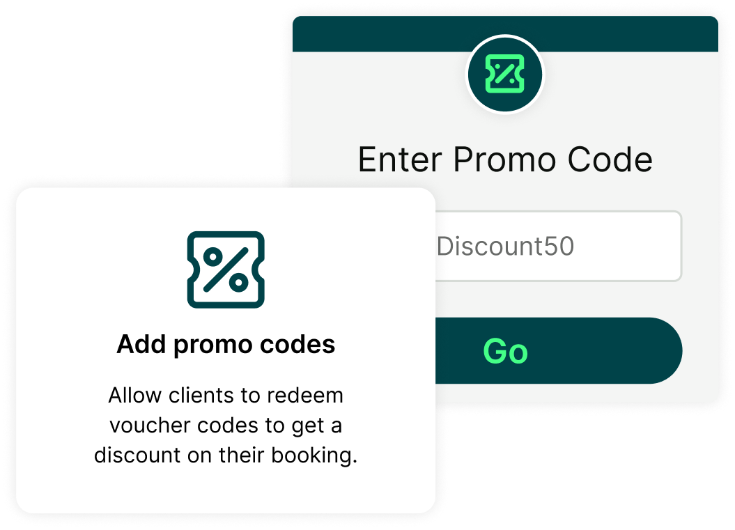 set up promo codes for your booking page