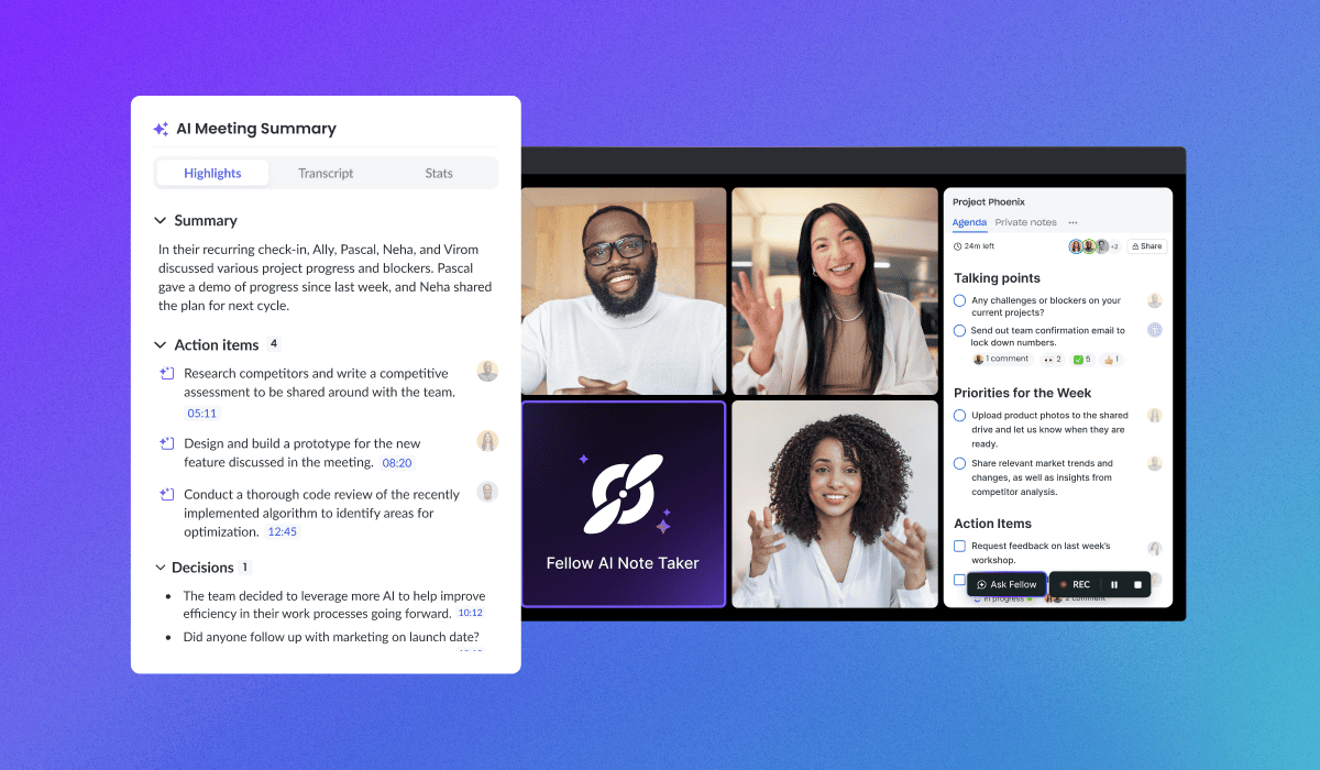 Fellow - AI Meeting Summary tool