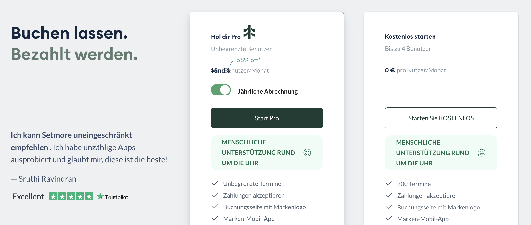 Setmore German Pricing