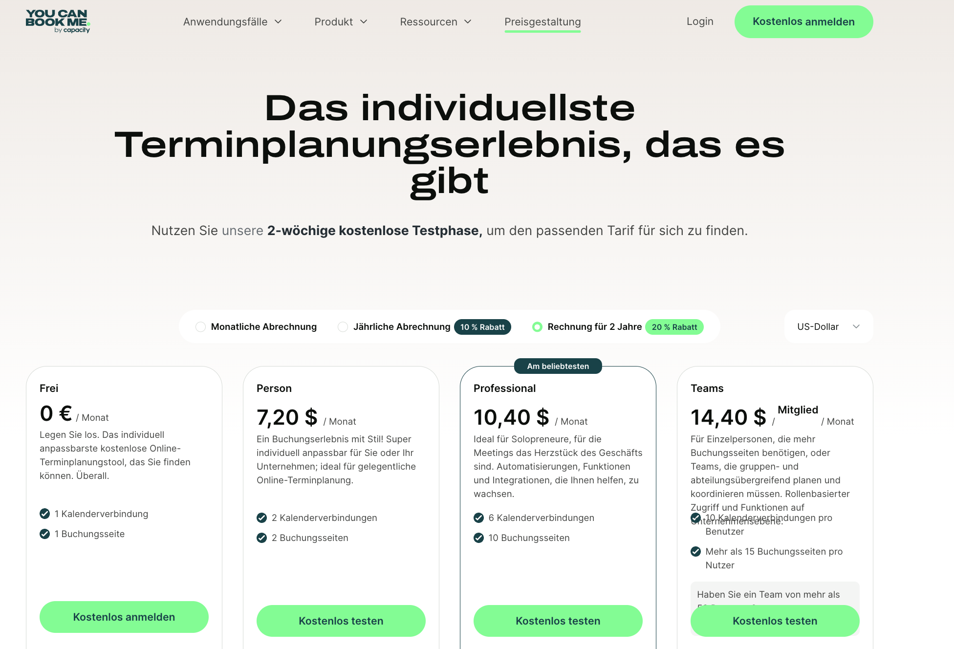 YCBM Pricing German