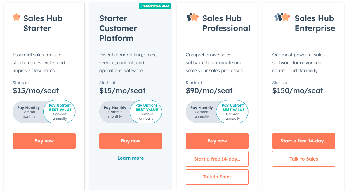 HubSpot scheduling app pricing-1