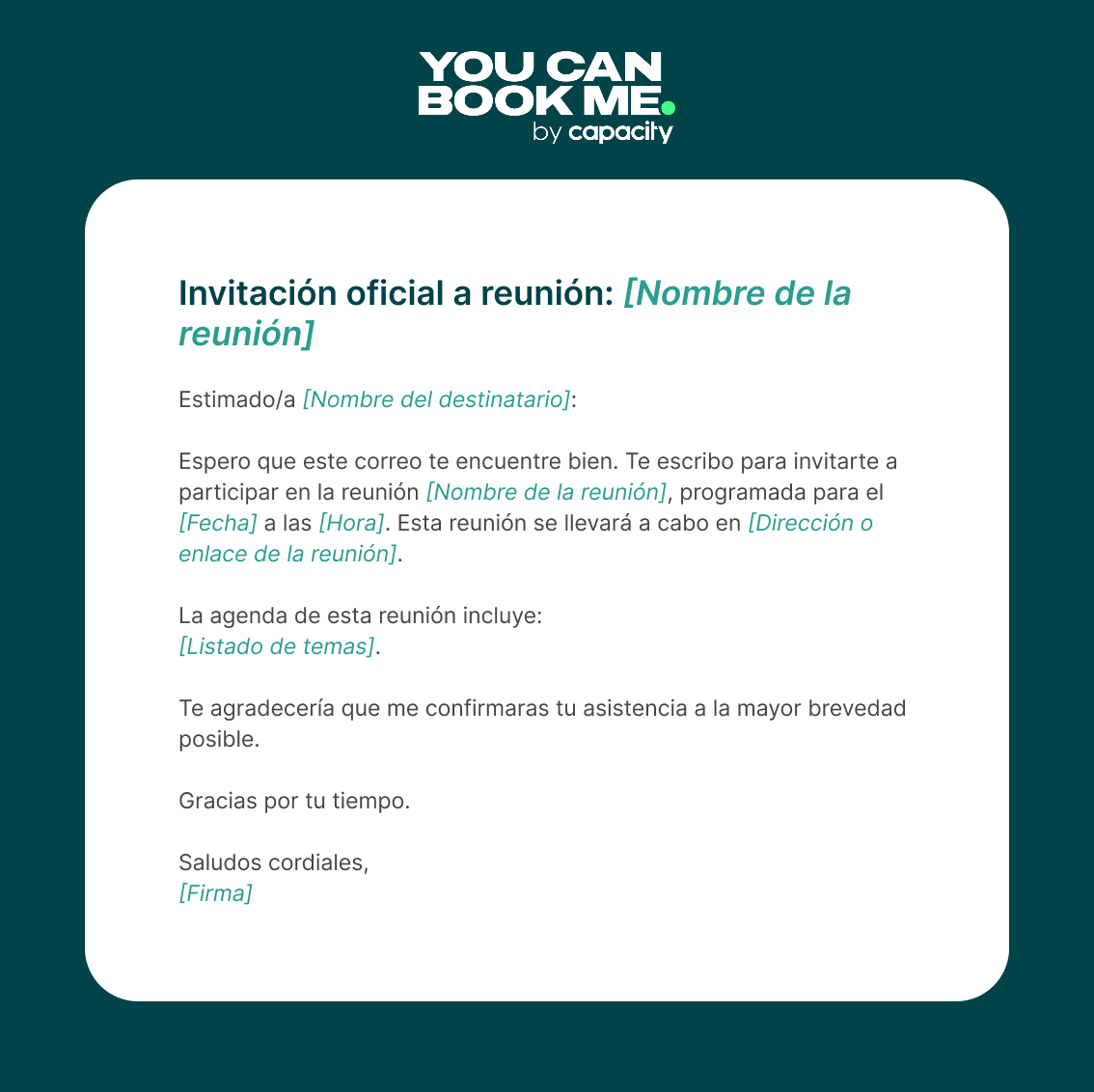 Invitaciขn a una reuniขn formal - Template5