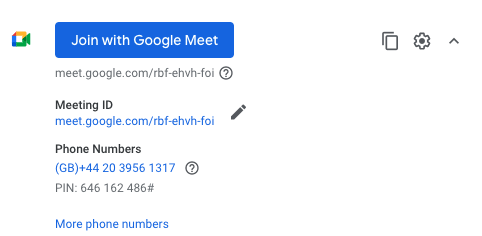 Join with Google Meet
