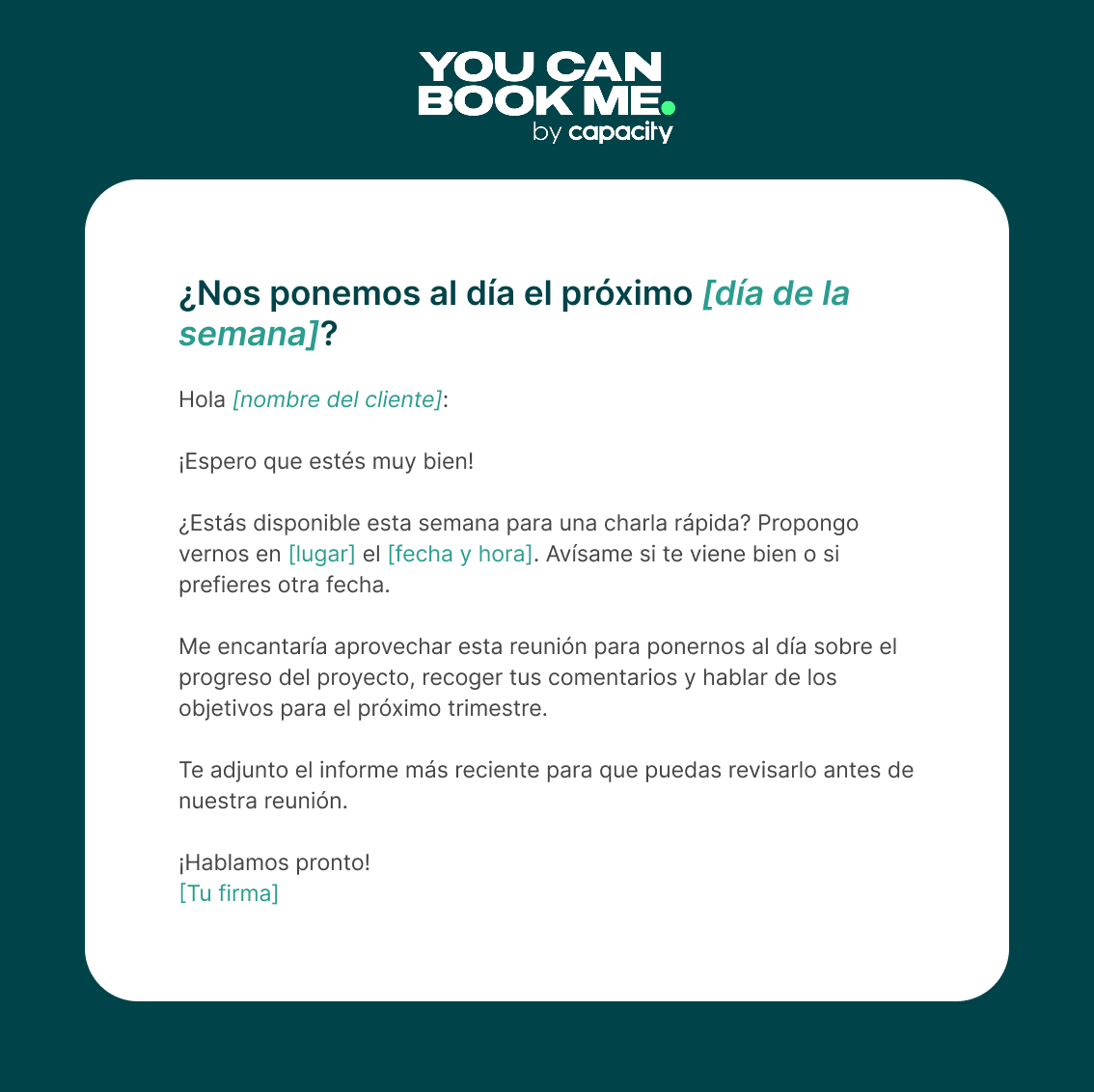 Llamada de seguimiento con un cliente - Template2