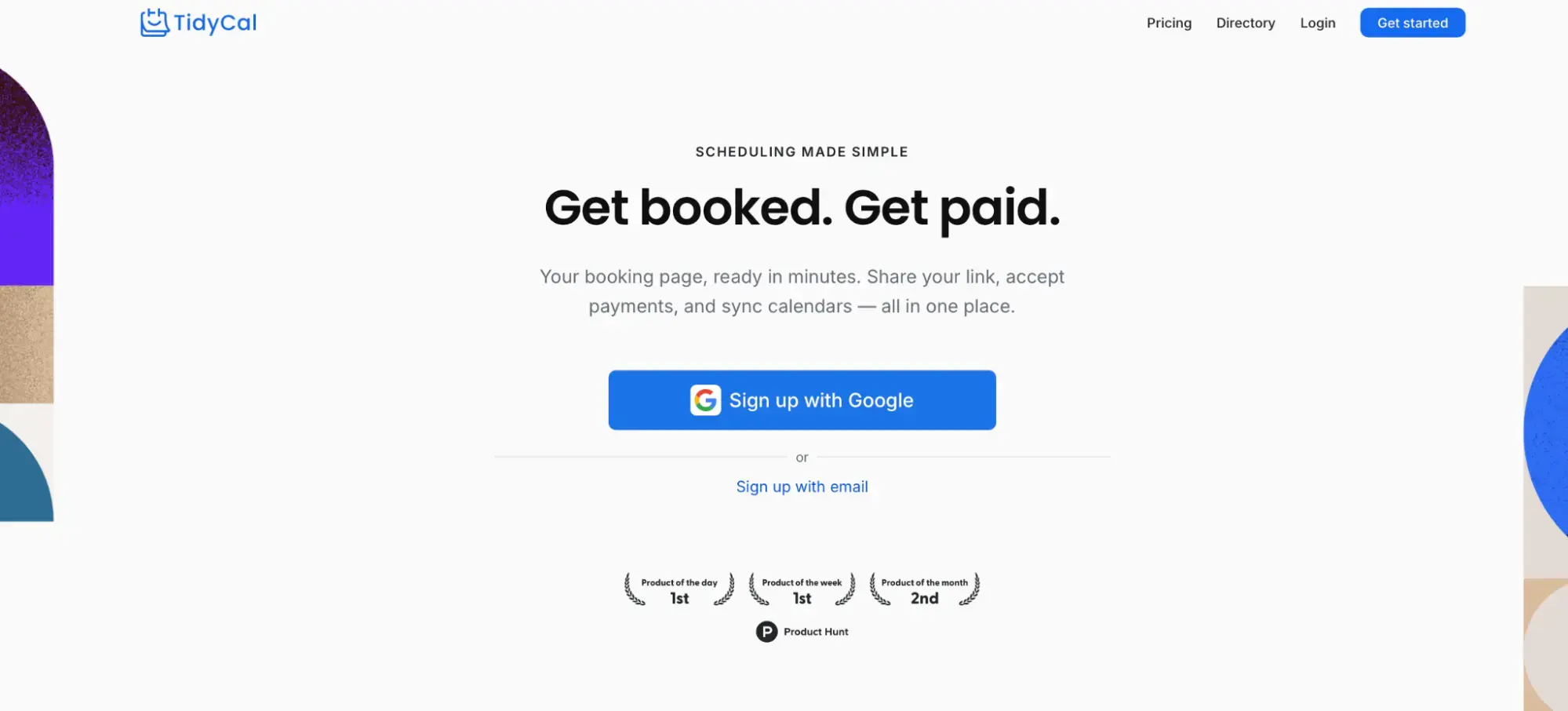 tidycal - best luncal alternative for a one-time payment
