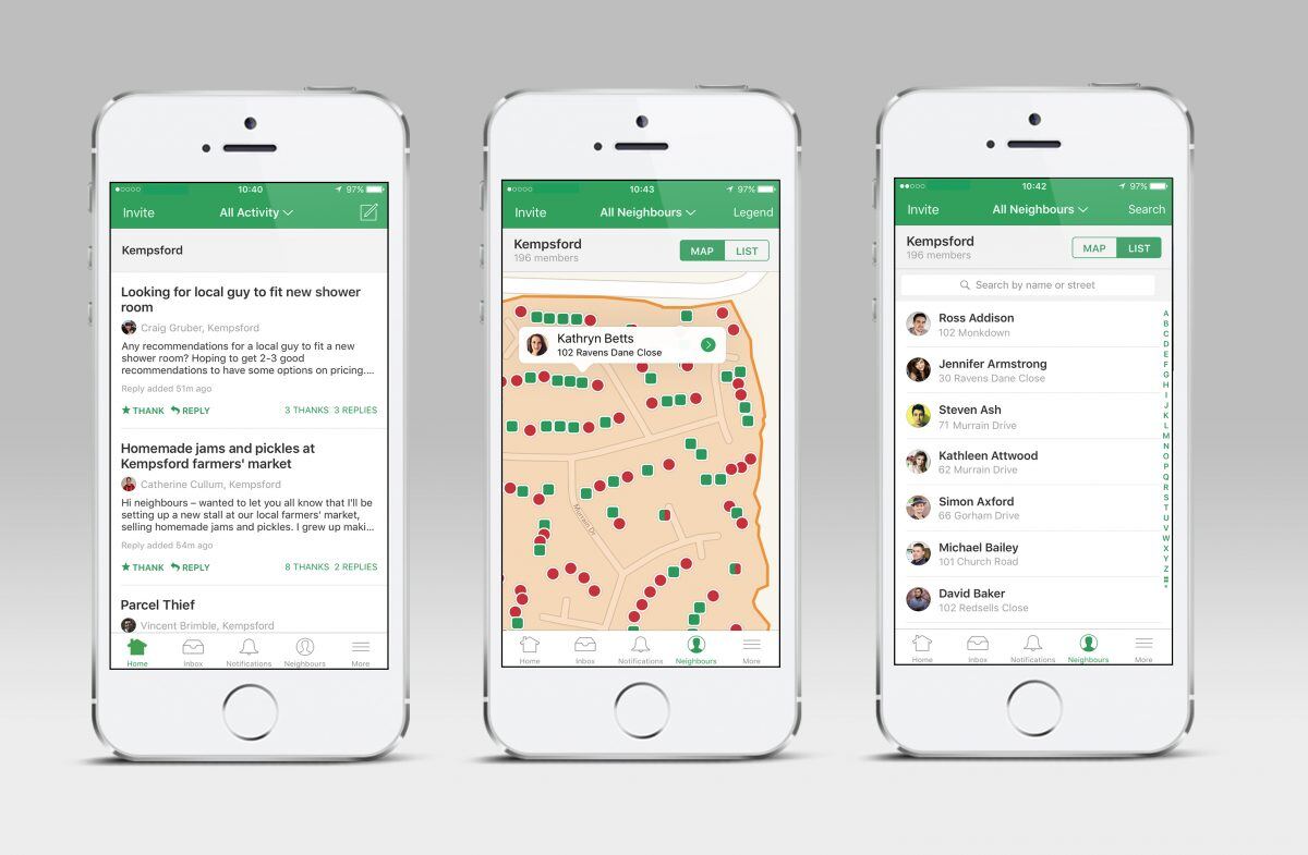 Nextdoor app examples