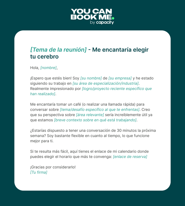 Plantilla de correo electrขnico de solicitud de reuniขn - Template7