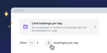 youcanbookme limit bookings per day
