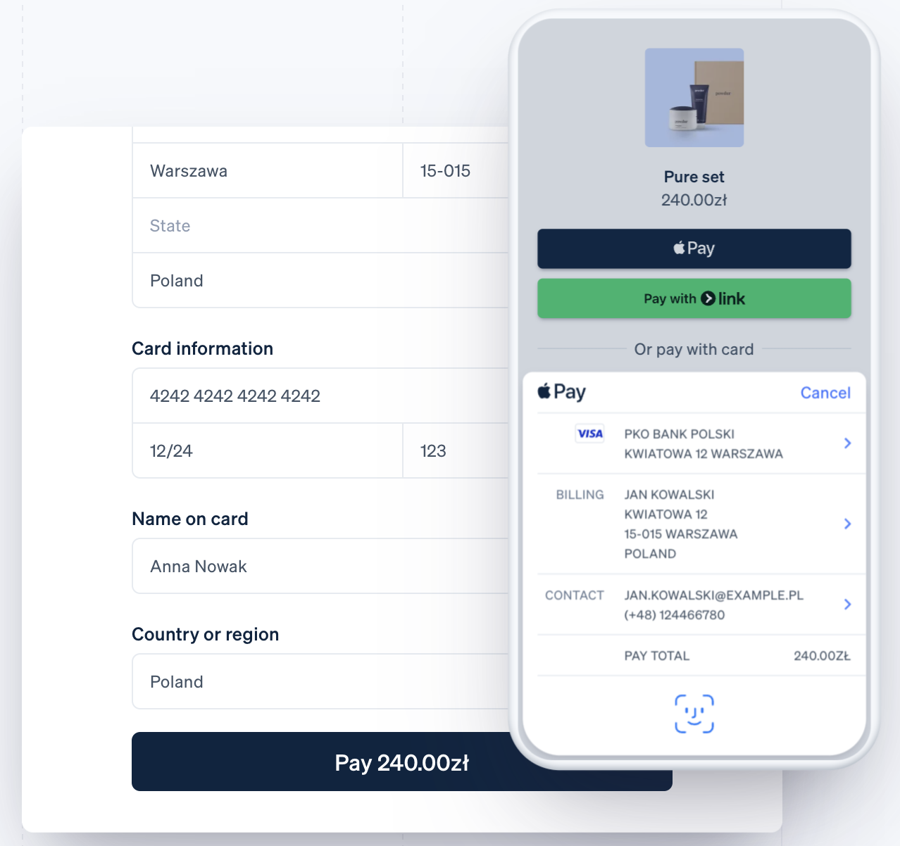 Stripe online payment processing small business software