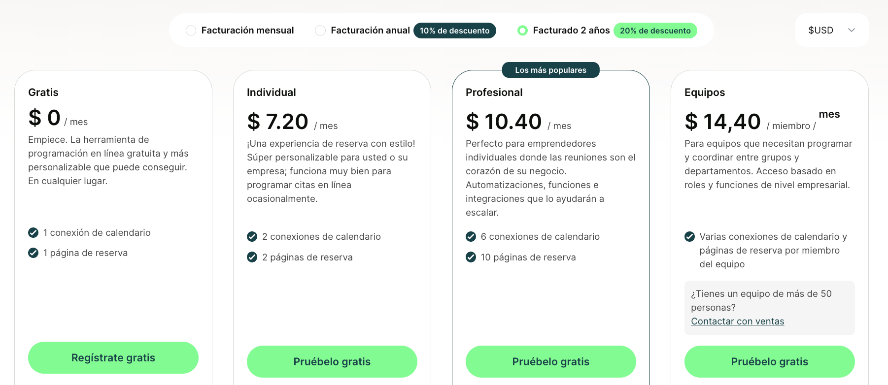 Precios del programador en línea