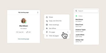 Pin your favorite booking page on the Home screen