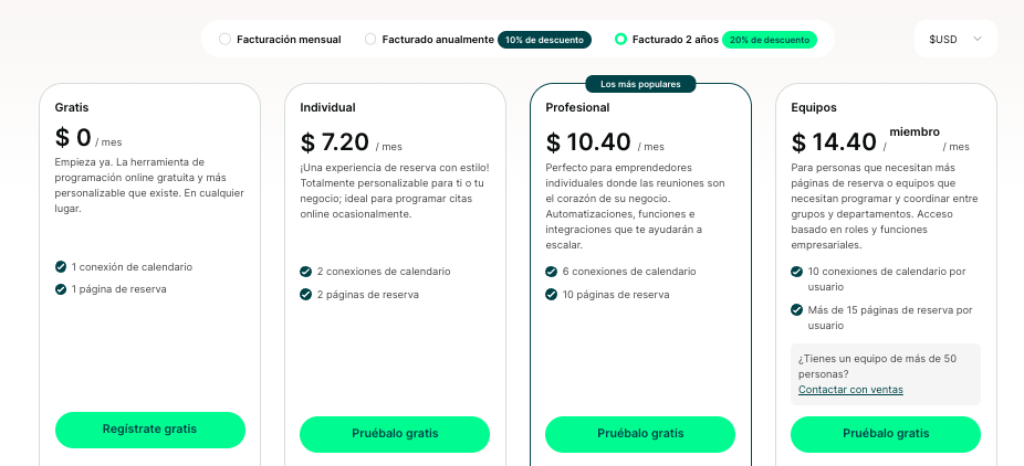 Spanish Pricing