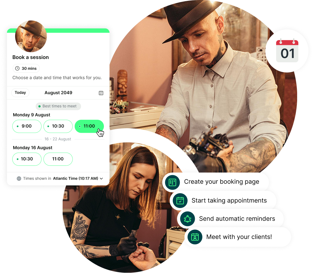 Tattoo Scheduling app