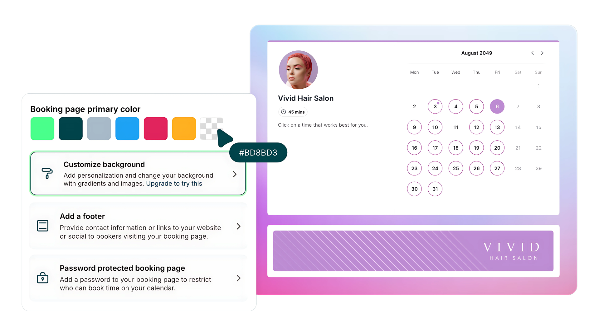 YouCanBookMe branded booking page