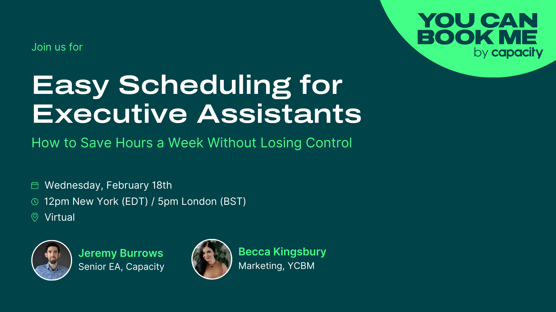 Easy Scheduling for Executive Assistants