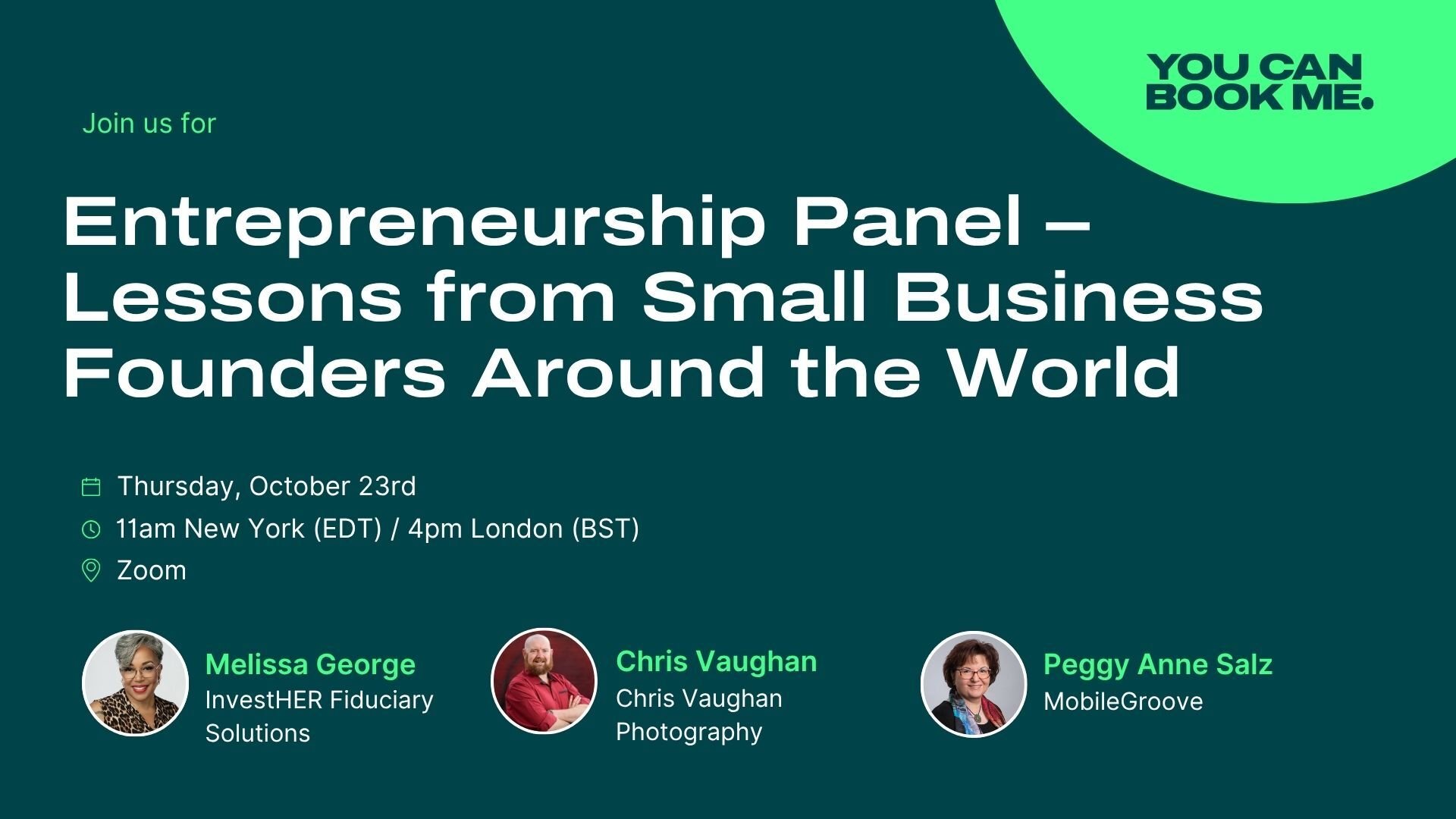 Entrepreneurship Panel - Lessons from Small Business Founders Around the World
