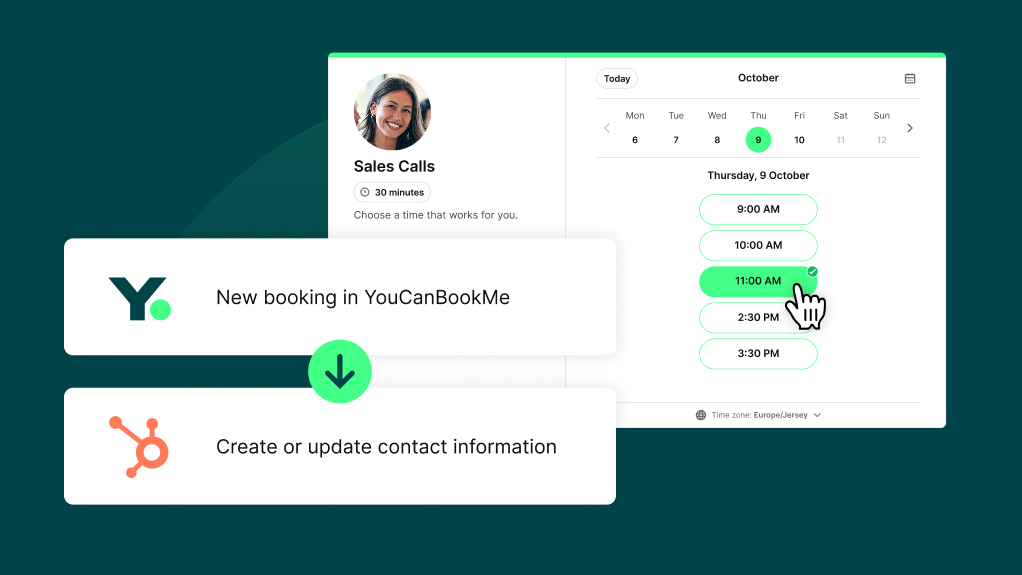 YouCanBookMe and HubSpot sync