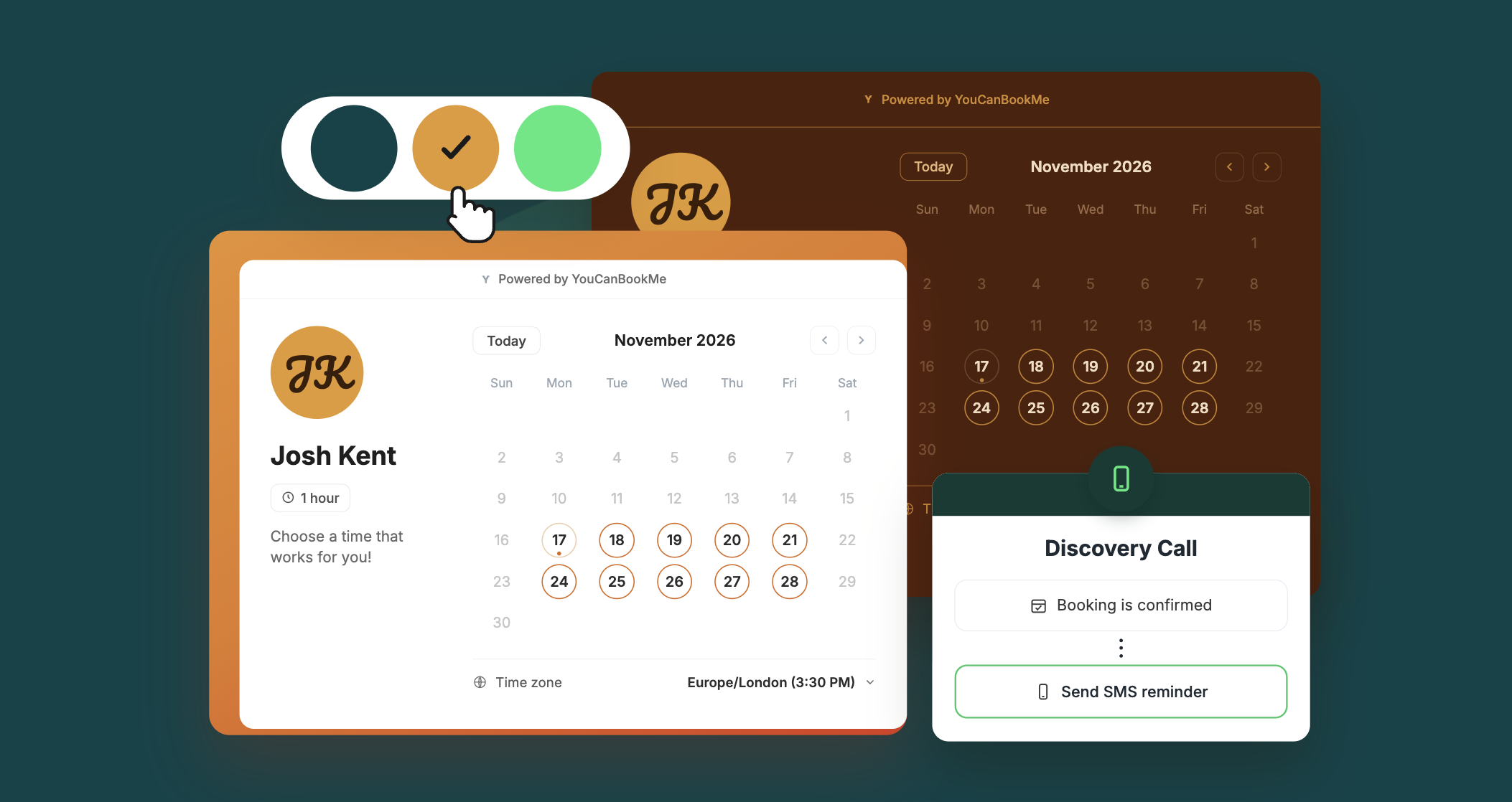 YouCanBookMe individual plan features