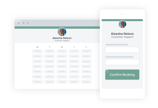Customers can schedule meetings from anywhere