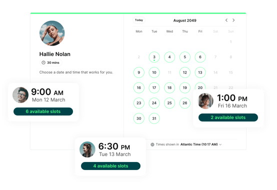 Take more than one booking per time slot