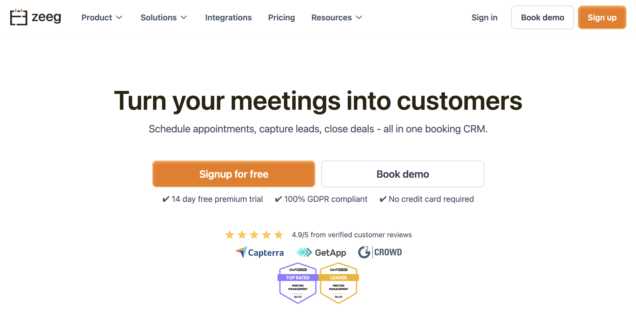 Zeeg scheduling software